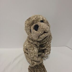 Folkmanis Hand Puppet Harbor Seal Plush Realistic Animal Toy Puppets 20"